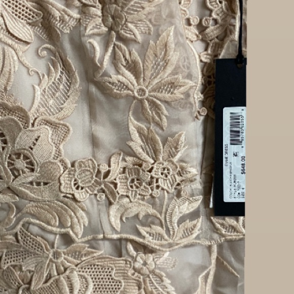 KOBI HALPERIN Cream Sleeveless Dress Size 4 - Picture 3 of 9